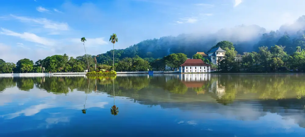 Temple of the Tooth Relic View over Lake