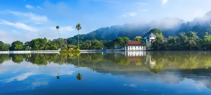 Temple of the Tooth Relic View over Lake