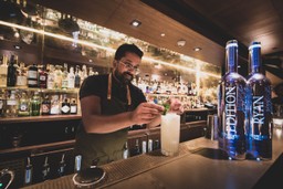 Ryan-Garnishing-Belvedere-Drink-Behind-Bar